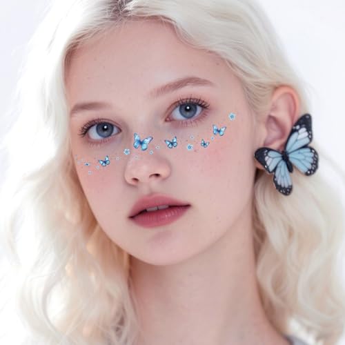 Butterfly Temporary Tattoos - 24 Sheets Waterproof Matte Body Art