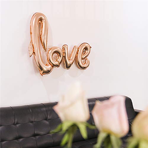 Valentine's Day Love Foil Balloons - 2 Pack Mylar Decor