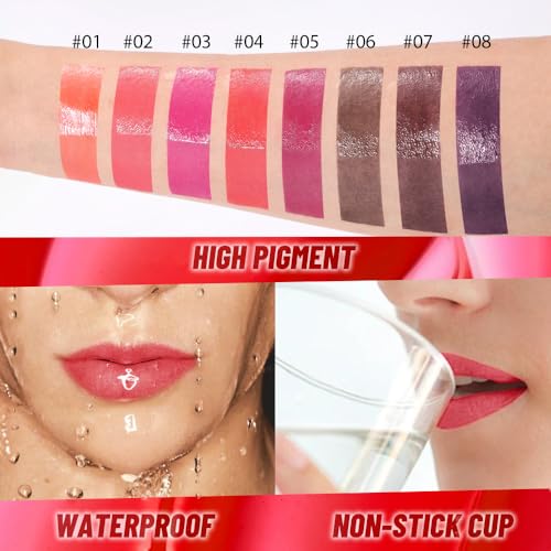 JUAAZIN Dual-Ended Peel-Off Lip Stain & Gloss Oil Combo Burgundy