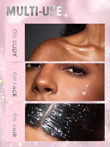 SHEGLAM Body Highlighter Glitter Gel - Quick-Drying & Non-Sticky Ice Breaker