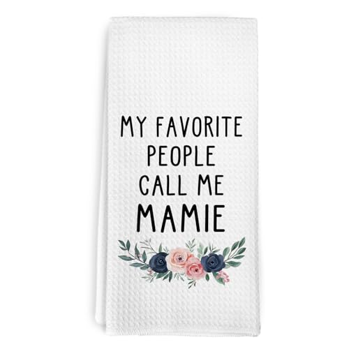 Mamie Kitchen Towels - 16x24 Inch Gift for Grandma from Grandkids