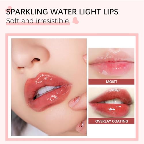 Fovcos Hydrating Lip Glow Oil - Moisturizing Gloss & Plumping Lip Care