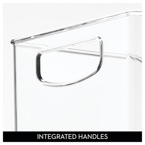 iDesign Stackable Clear Plastic Kitchen Organizer Bin - 10"x6"