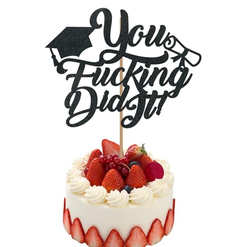 You Did It Graduation Cake Topper 2026 – Funny Decoration