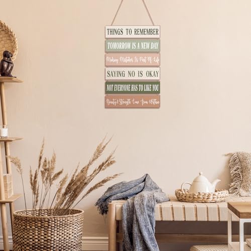 Inspirational Quotes Wooden Wall Art Decor - Preppy Room Decor