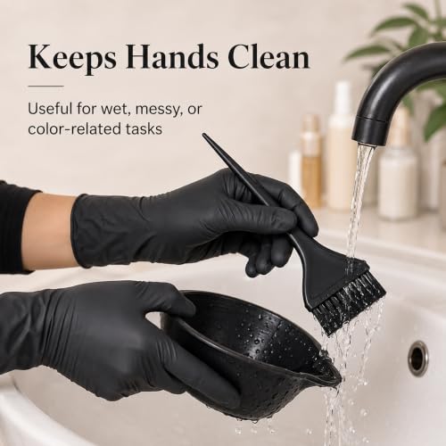 QNCIGER Professional Reusable Hair Dye Gloves for Salon Coloring