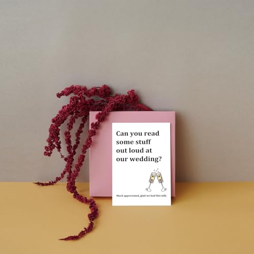 Master of Ceremonies Wedding Invitation Card - Funny MC Proposal Card