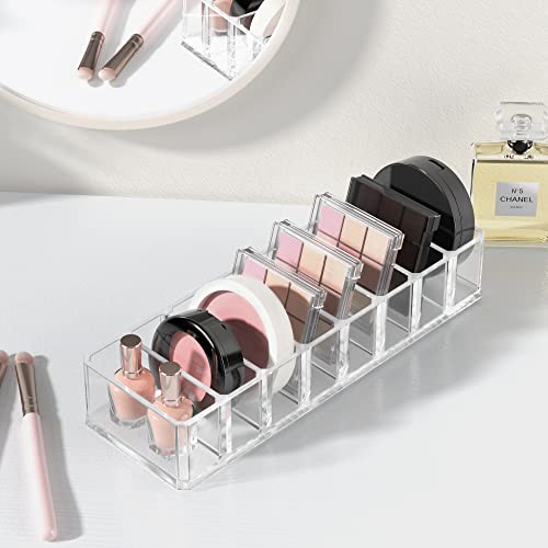 HBlife Clear Acrylic Makeup Organizer with 8 Spaces for Vanity