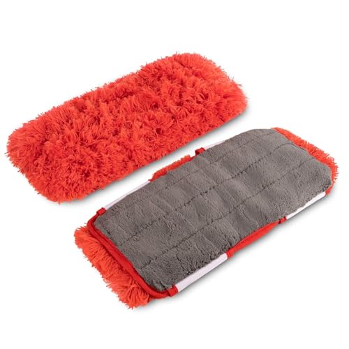 Old Home Kitchen Reversible Microfiber Mop Pads - 2 Pack, Washable