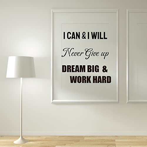 10 PCS Inspirational Wall Stickers - Motivational Quote Decals for Home & Office
