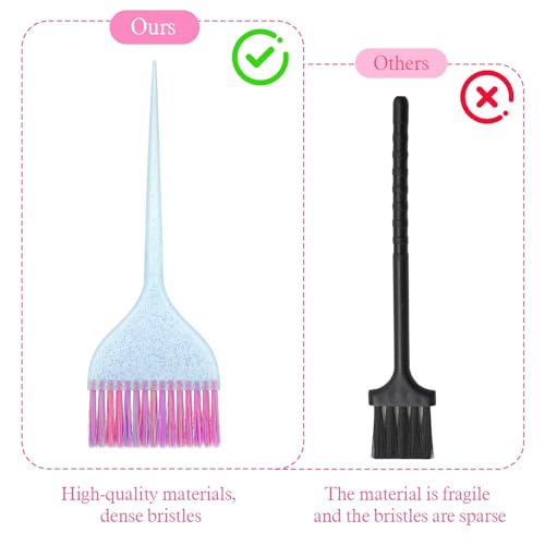 LXUEJIE 3-Piece Hair Dye Brush Set - Professional Salon Color Applicators