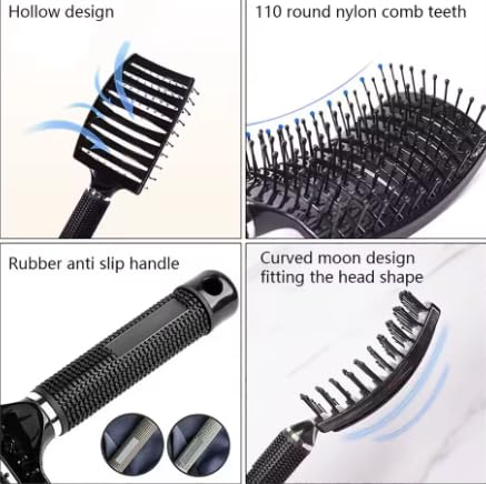 Detangling Hair Brush and Scalp Massager for Wet and Curly Hair