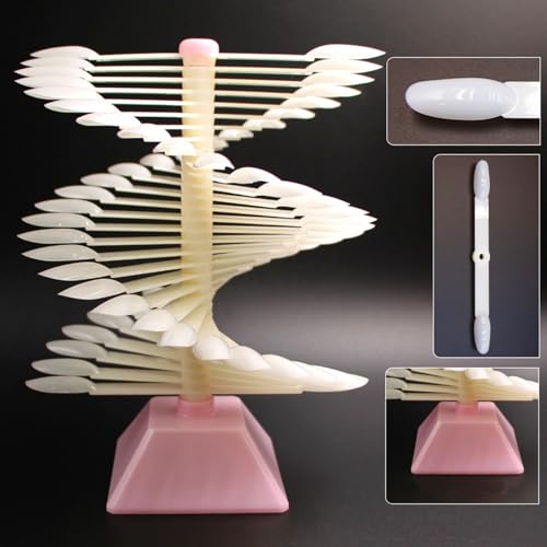 Yimart 60-Stick Spiral Nail Art Color Display Stand for Gel Polish