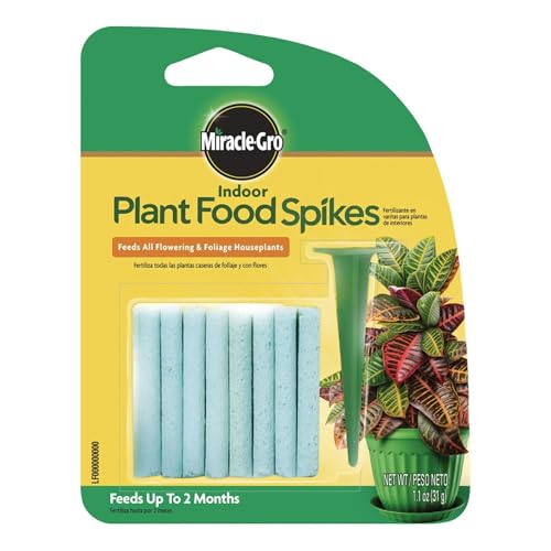 Miracle-Gro Indoor Plant Food Spikes, 24-Count Fertilizer for Houseplants