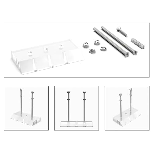 2 Pack Skateboard Wall Mount with Installation Screws Skateboard Display Mount Skateboard Hanger for Safely Store and Display Your skis Snowboards Scooters longboards and More