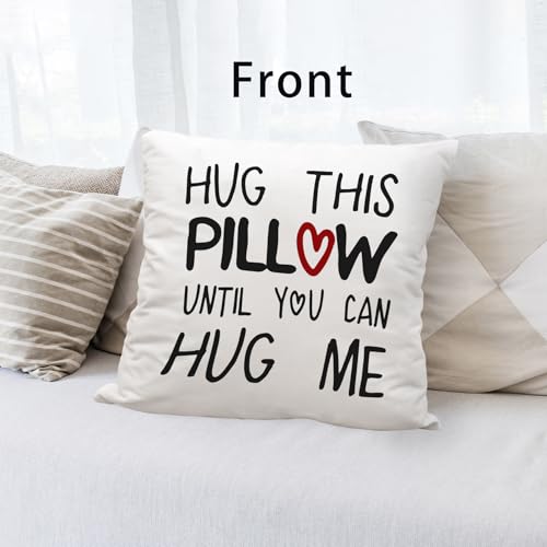 Romantic Reversible Throw Pillow Cover - 18x18 Flannel Cushion for Couples