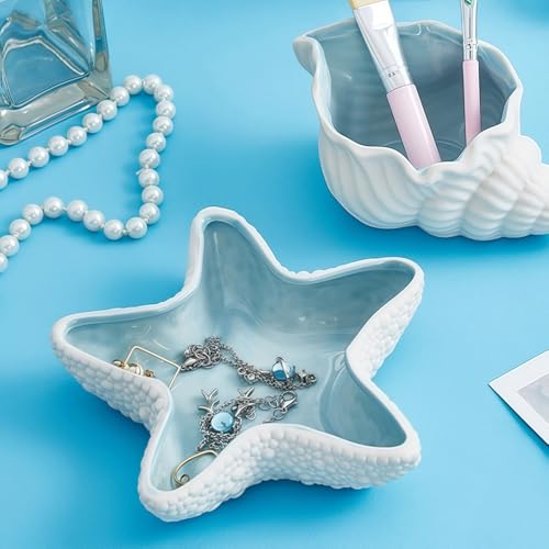 Starfish Jewelry Tray - Ceramic Ring Holder & Trinket Dish