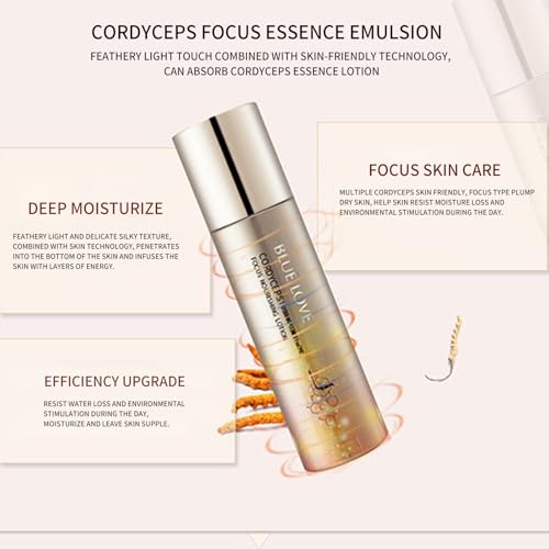 BLUE LOVE Cordyceps Focus Essence Lotion Hydrating Daily Face Moisturizer