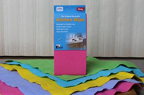 Flinka Large Reusable Kitchen Wipes - 2 Pack, Washable Eco-Friendly Cloths