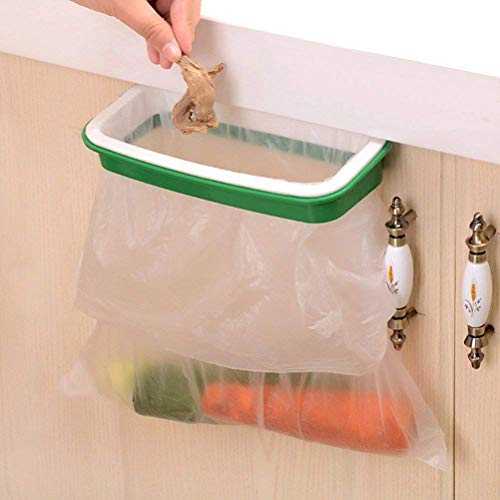 Lunies Over Cabinet Trash Bag Holder - Space-Saving Kitchen Organizer
