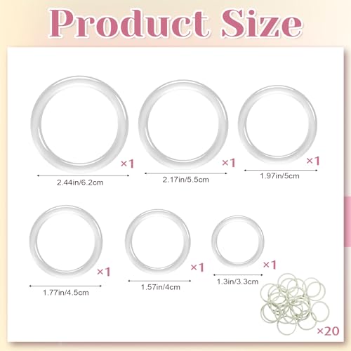 Susade 26PCS Invisible Clothing Cinch Clips with Rubber Bands for Waist Adjustment