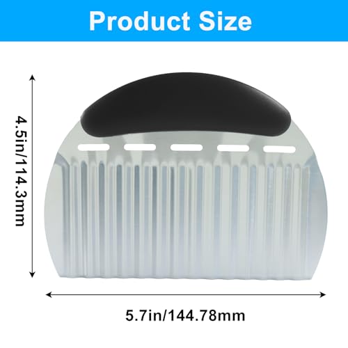 Zorveiio Stainless Steel Crinkle Cutter & French Fry Slicer