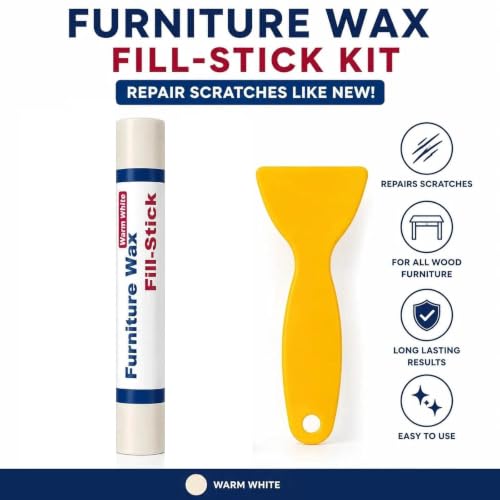 Kenbry Warm White Wood Filler Stick for Easy Wood Repair