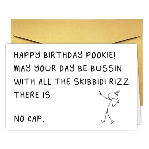 Funny Teen Slang Birthday Card for 13 Year Old - PUGAILA