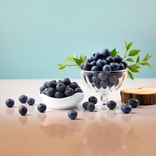20 Pcs Realistic Artificial Blueberries for Home Decor
