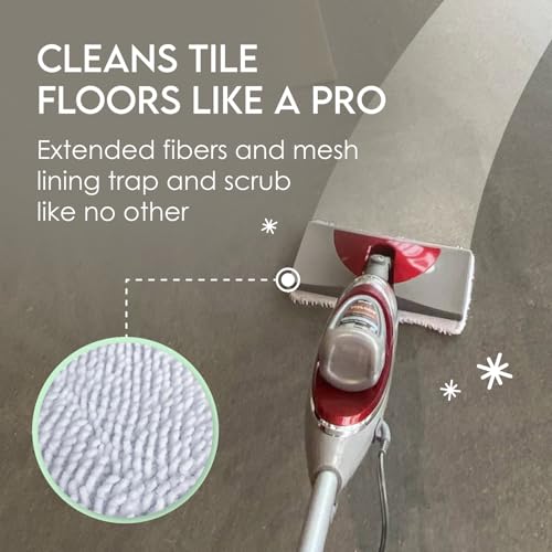 Turbo Microfiber Mop Pads 4-Pack for Shark Steam Mops SK Series
