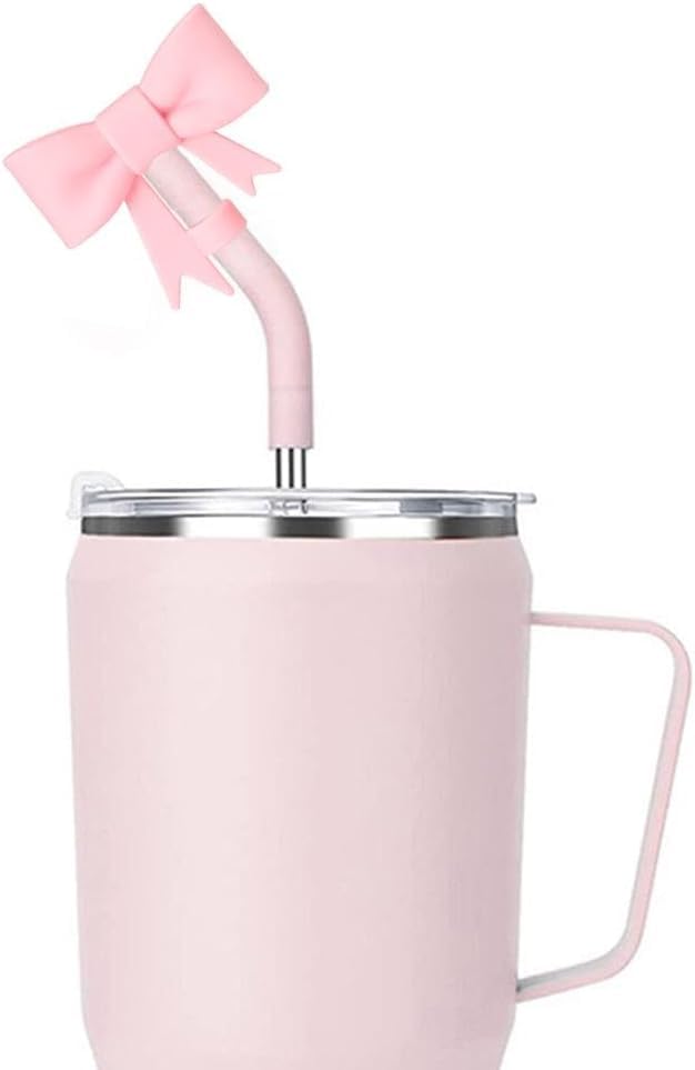 Orange Silicone Straw Cover for Stanley 30 & 40 Oz Tumblers