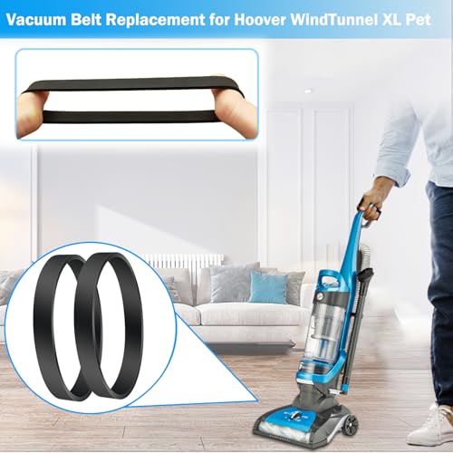 Vacuum Belts for Hoover WindTunnel XL Pet UH71105 & UH71107 - 2 Pack