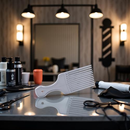 GANPUB Salon Barber Pick Comb - Dual-Purpose Hair Styling & Detangling Tool