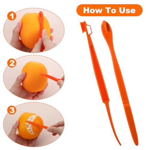 10-Pack Citrus Peeler Set - Easy Orange & Lemon Peelers