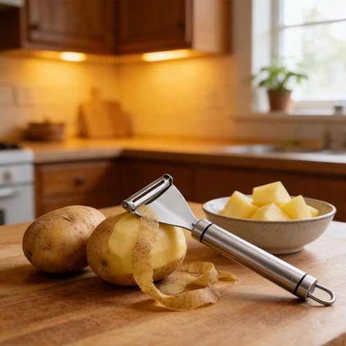 Y-Shaped Stainless Steel Vegetable Peeler - Ergonomic & Ultra-Sharp