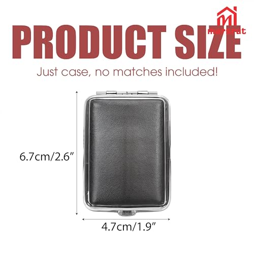 Marsrut Stainless Steel Waterproof Matchbox Case with Striker - Black