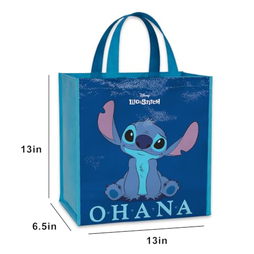 Disney Lilo & Stitch Reusable Tote Bag - 15-Inch Durable Grocery Bag