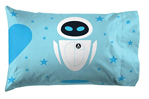 Disney Pixar Wall-E Eve Kids Pillowcase - Reversible Microfiber, 20x30