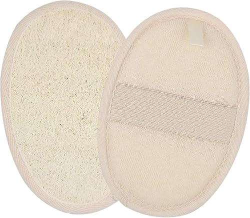 Natural Loofah Exfoliating Body Scrubber Sponge 2-Pack for Shower
