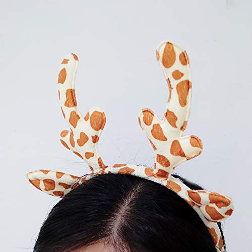 Christmas Reindeer Antlers Headband 2 Pcs Elk Horns Hair Hoops