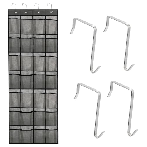 28-Compartment Over Door Shoe Organizer for Quick Storage