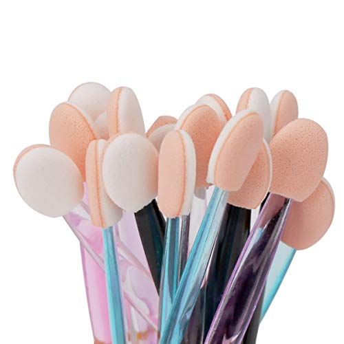 Akstore 30PCS Disposable Dual-Sided Eyeshadow Sponge Applicator Brushes