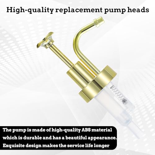 Gold Soap and Lotion Dispenser Pump Replacement - 33mm Thread