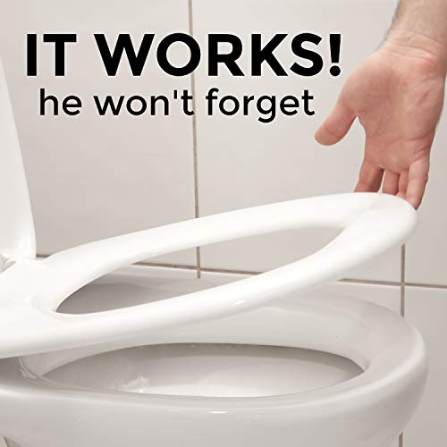 Put Me Down Toilet Seat Reminder Sticker - Heavy Duty Vinyl Decal