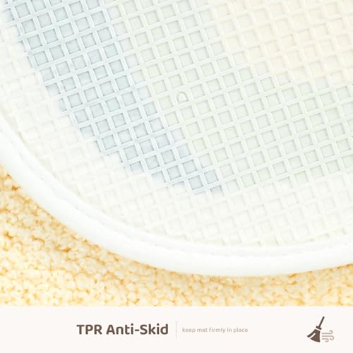 Molesun Lime Bath Mat - Plush Microfiber Non-Slip, 16x24