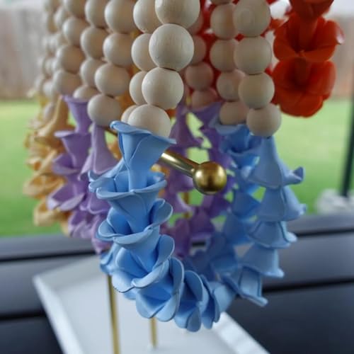 Hawaiian Flower Car Leis Rear View Mirror Charm - Boho Decor
