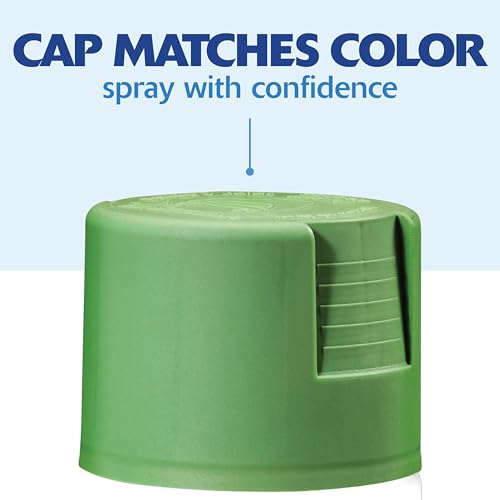 Rust-Oleum Painter's Touch 2X Satin Spray Paint, Leafy Green, 12 oz (Pack of 4)