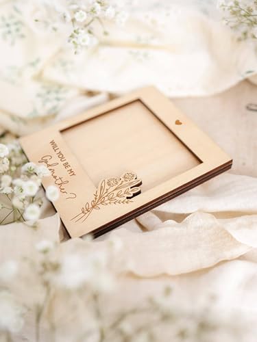 Joli Coon Godmother Proposal Wooden Photo Frame - 4.5x3.9in