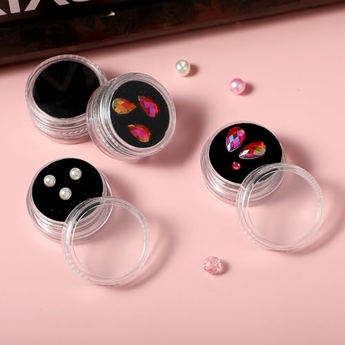Giantree 12 Pcs Black Gemstone Display Box with Clear Lids