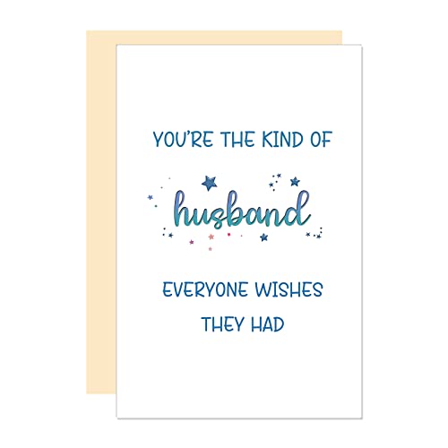 Husband Anniversary Card - Heartfelt Valentine's Day Card for Hubby